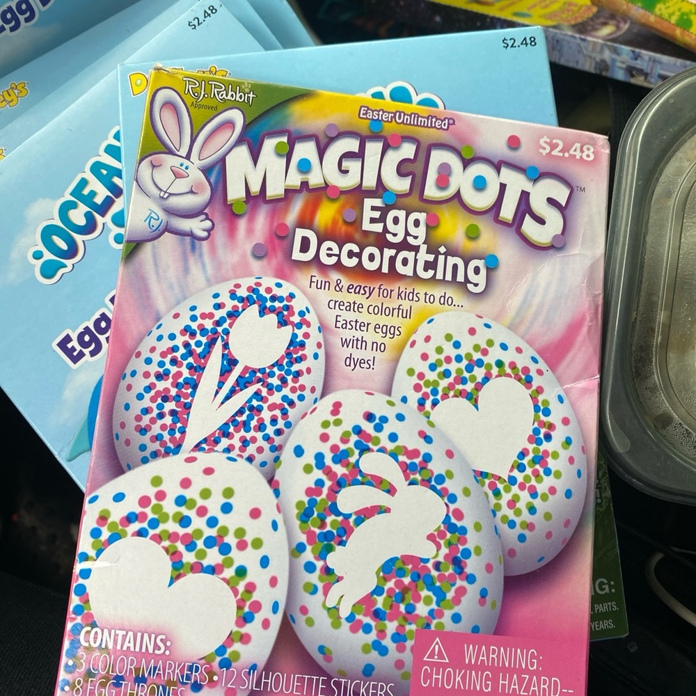 Lot of 3 egg dying kits